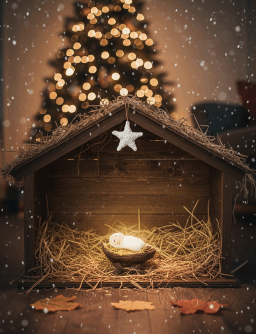 Kerstfiguur "Jezus in de kribbe"